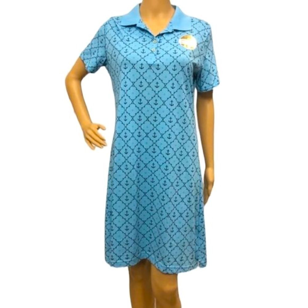 NWT Riders By Lee Polo Anchor Printed Dress Size M